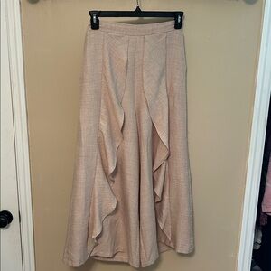 Easel gold beige Pleated Culottes